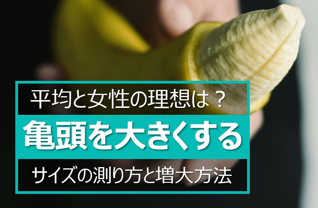 亀頭の平均と女性の理想のサイズは 大きくする方法7個 Steron