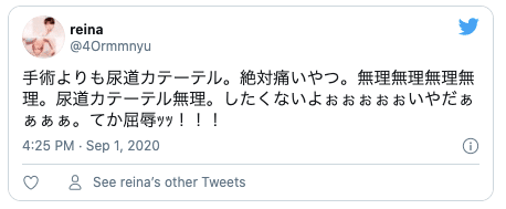 Twitter尿道プラグ